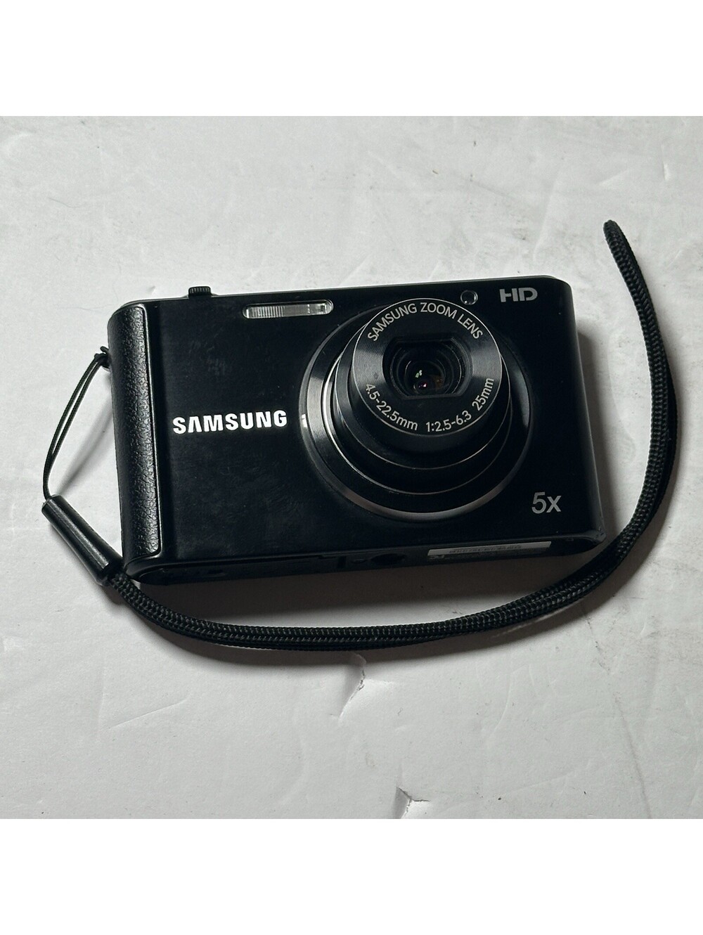 Samsung ST77 16.1MP Digital Camera Black 5x Optical Zoom HD Digicam Battery SD